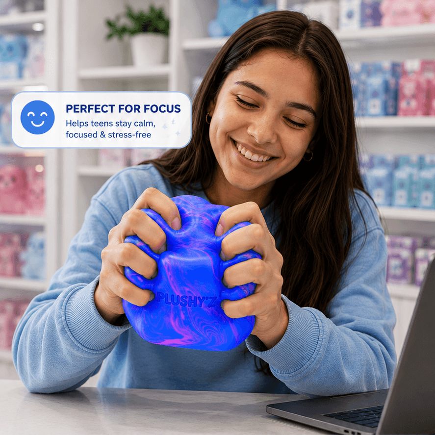 PLUSHY'Z® Marble Cloud Cube – Squishy Stress-Relief Toy