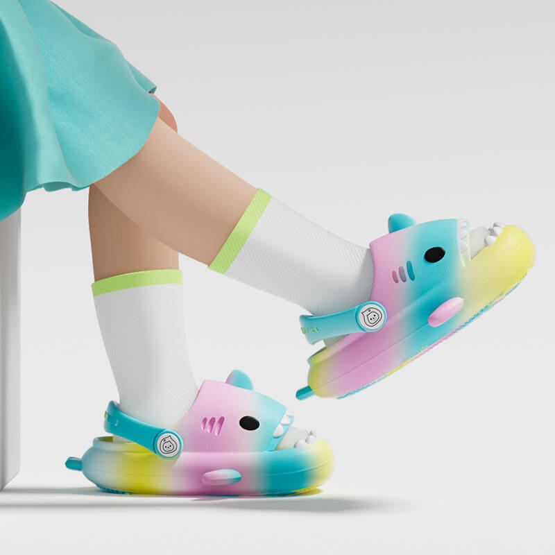 SHARKY'Z™️ RAINBOW - Shark Clogs for Kids