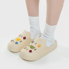 PolyGlo™ Unisex Slide &amp; Charms - Beige bundel