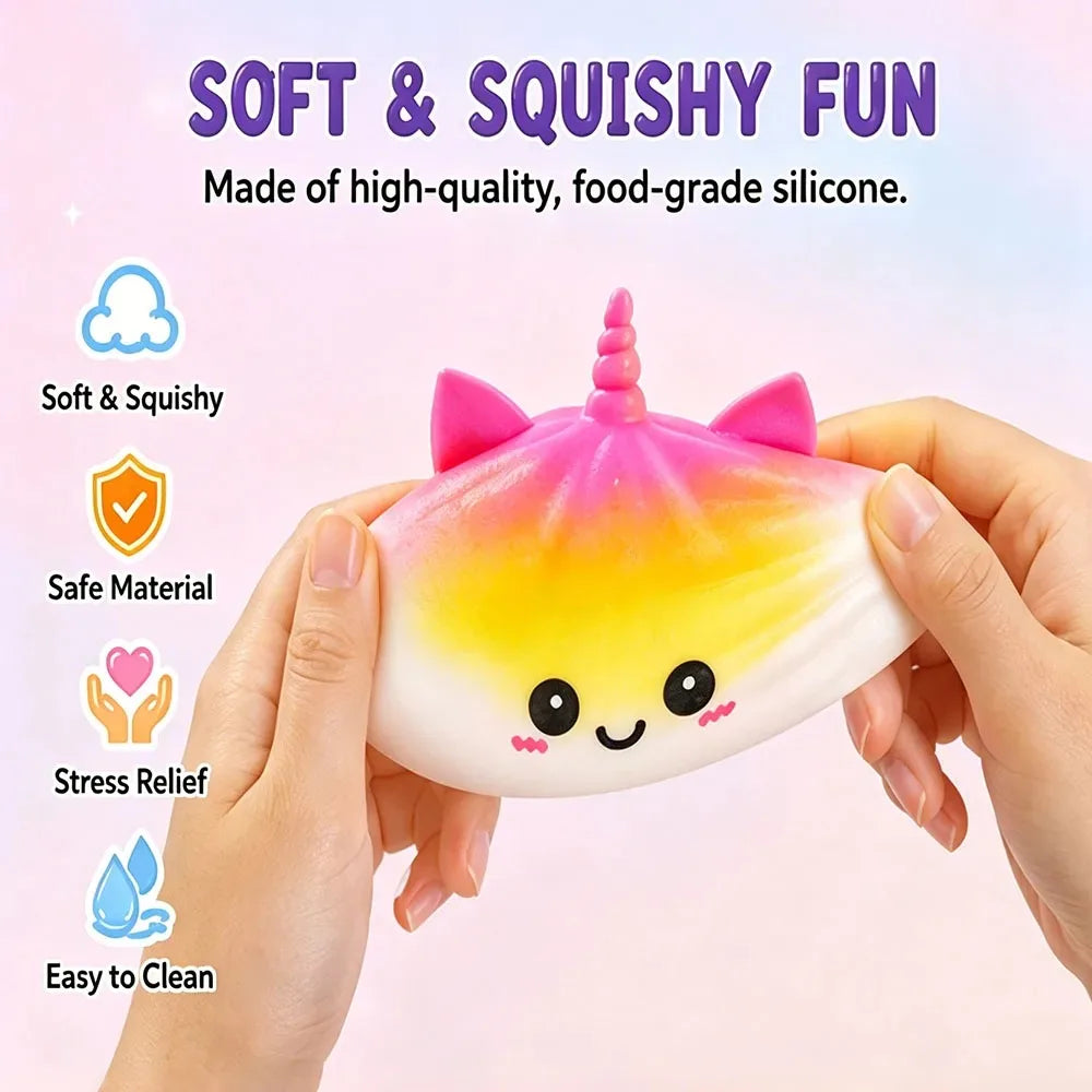 PLUSHY'Z® Unicorn Dumplings – Squishy Stress-Relief Toy