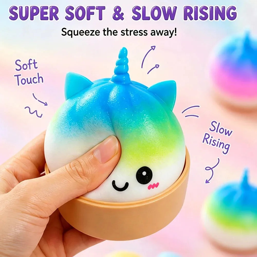 PLUSHY'Z® Unicorn Dumplings – Squishy Stress-Relief Toy