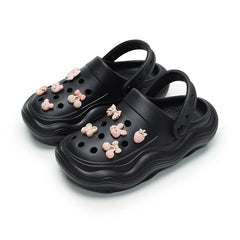 WAVORA™ Unisex Clogs & Charms - Schwarzes Bundle