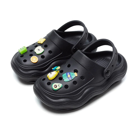 WAVORA™ Unisex Clogs & Charms - Black Bundle