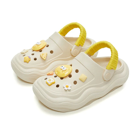 WAVORA™ Unisex Clogs &amp; Charms - Beige Bundel