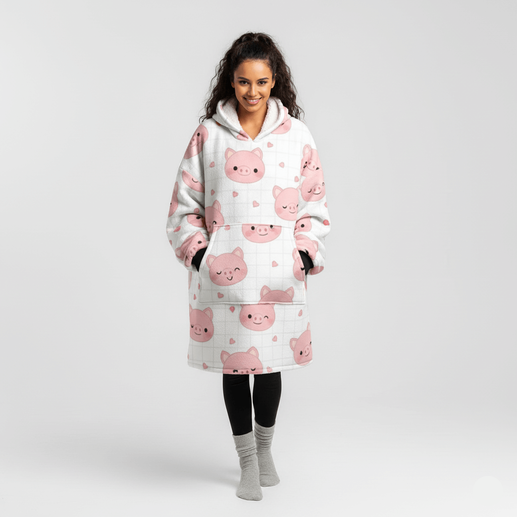 Piggy Cozy Blanket Hoodie™