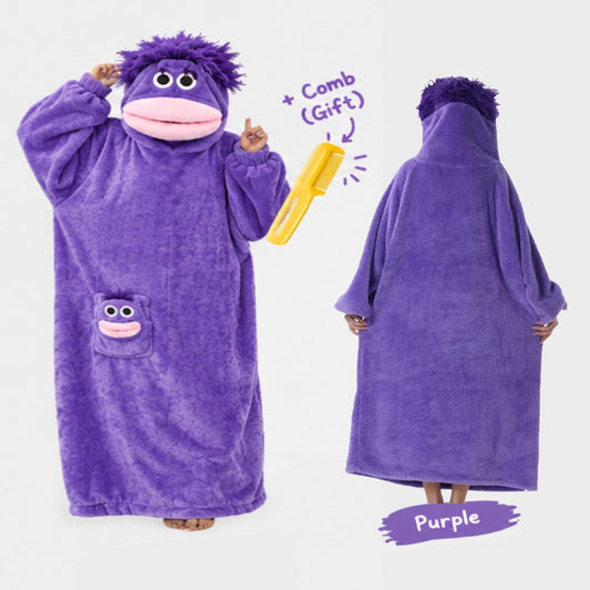 Big-Mouth Monster Plush Wearable Blanket