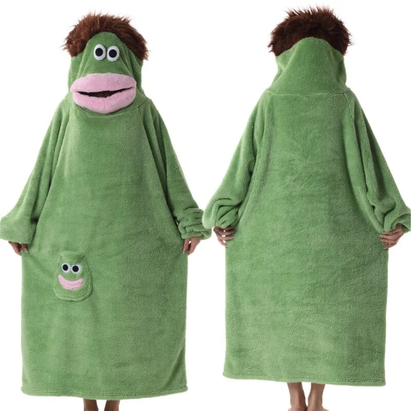 Big-Mouth Monster Plush Wearable Blanket