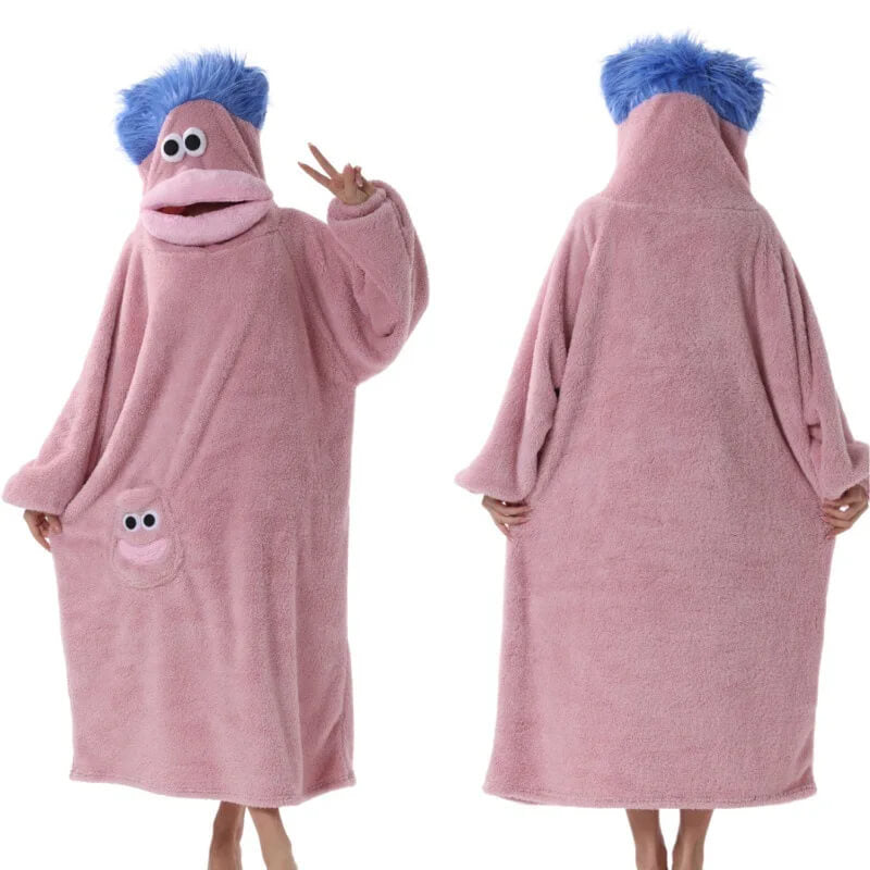 Big-Mouth Monster Plush Wearable Blanket