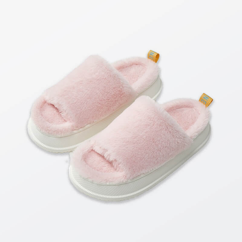 MEGAFUR™️ Women Thick-Sole Duveteux Fluffy Slippers - Plushyz