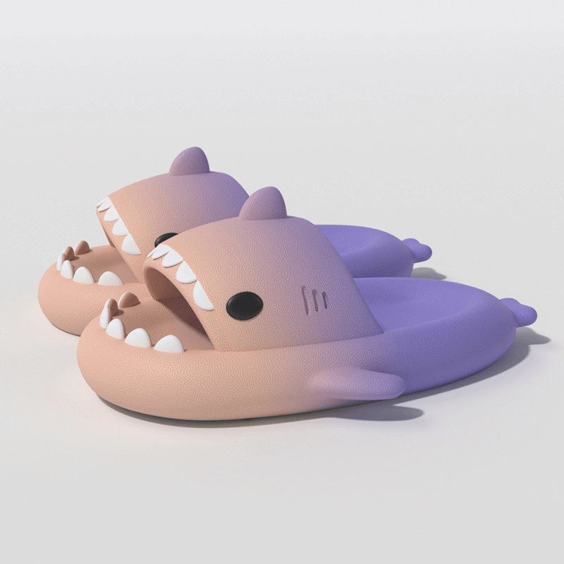 SHARKY'Z™️ BICOLOR - The Original Shark Slides - PLUSHY'Z®️