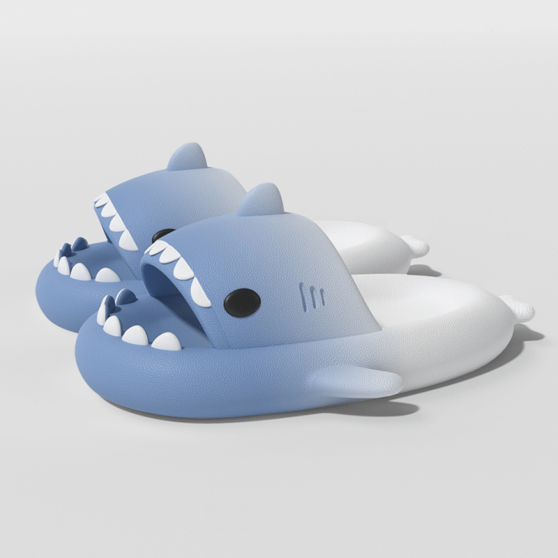 SHARKY'Z™️ BICOLOR - The Original Shark Slides - PLUSHY'Z®️