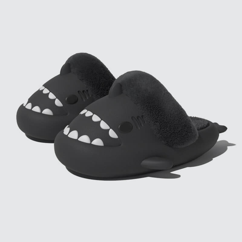 SHARKY'Z™️ SCUFFETTE - Kids Fluffy Shark Slippers