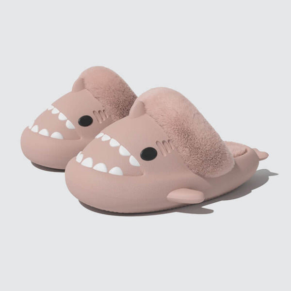 SHARKY'Z™️ SCUFFETTE - Pantuflas esponjosas de tiburón para niños 