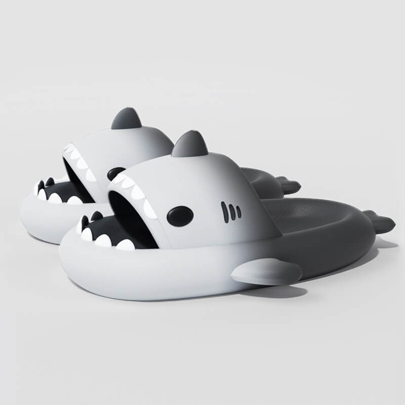 SHARKY'Z™️ BICOLOR - The Original Shark Slides - PLUSHY'Z®️