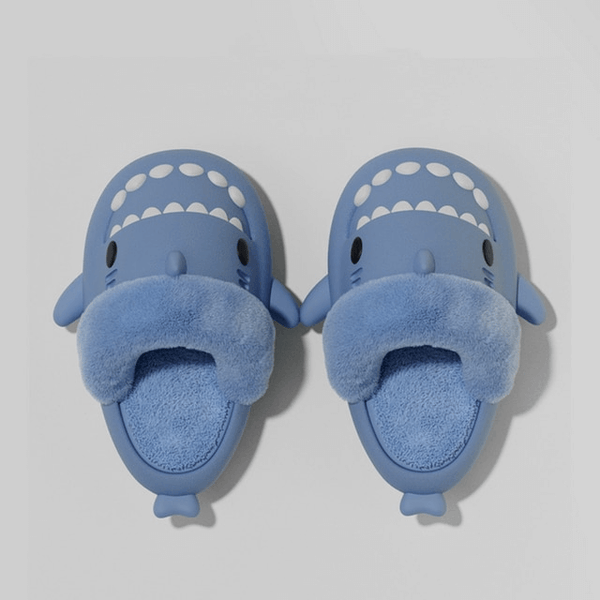 SHARKY'Z™️ SCUFFETTE - Pantuflas esponjosas de tiburón para invierno 