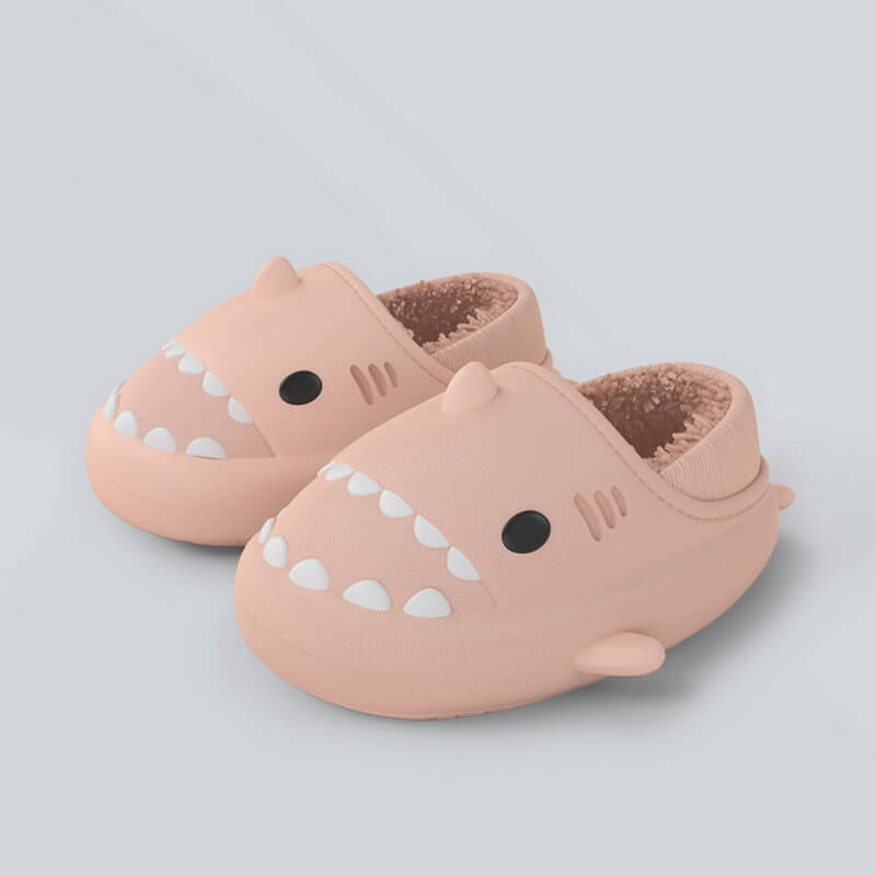 SHARKY'Z™️ - Kids High-Top Shark Slippers - Plushyz