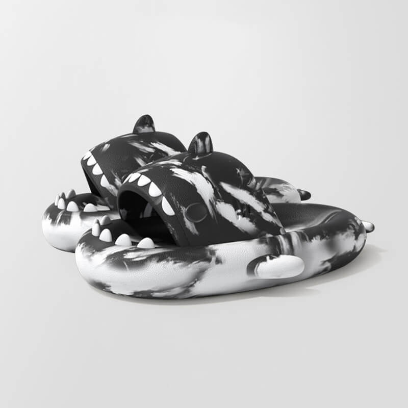SHARKY'Z™️ TIE-DYE - The Original Shark Slides - PLUSHY'Z®️
