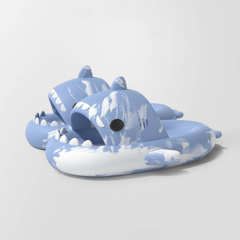 SHARKY'Z™️ TIE-DYE - The Original Shark Slides - PLUSHY'Z®️